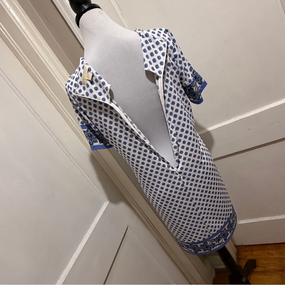 Michael Kors white and Blue Patterned Dress - Picture 8 of 13